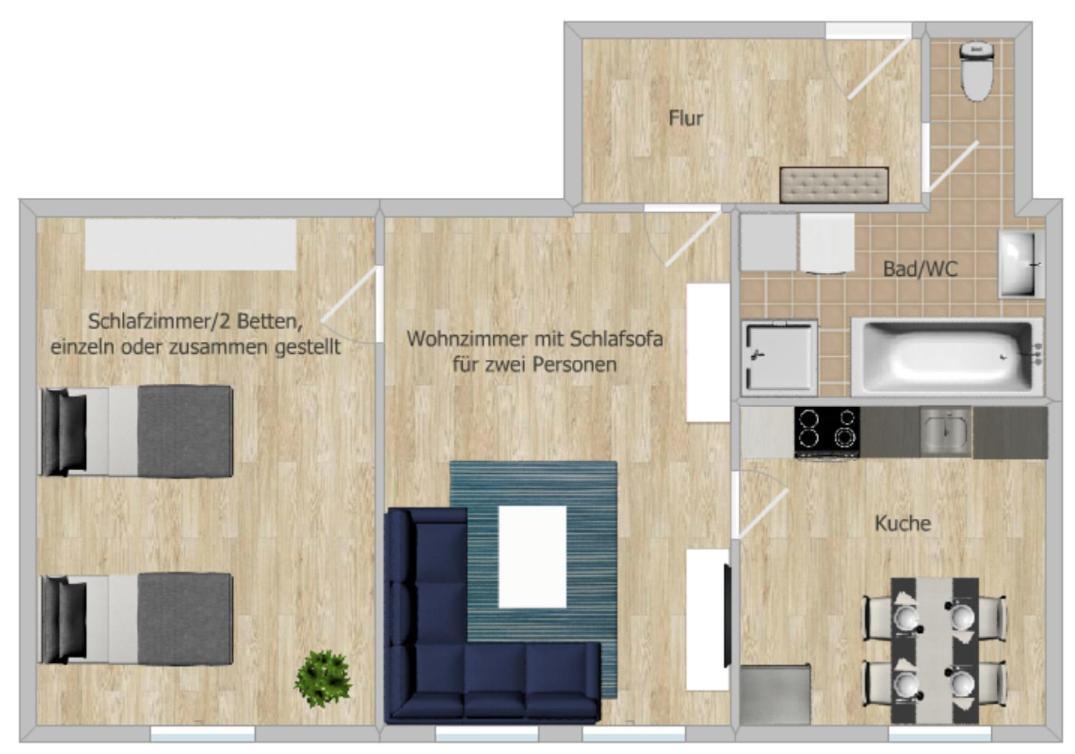 Zentral Und Ruhig In Chemnitz Apartment Ngoại thất bức ảnh